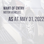 Want of Entry Vehicles – GNSC Wharf